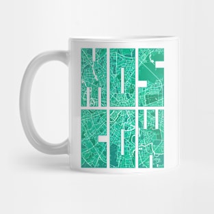 Moscow, Russia City Map Typography - Watercolor Mug
